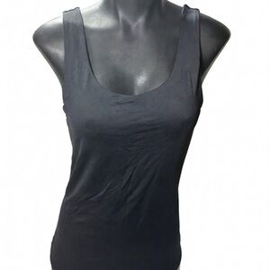 Frank & Oak Black Scoop Neck Tank Top